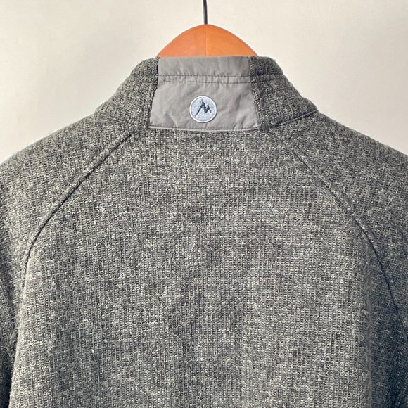 Men's Marmot Poacher Pile Full Zip Wool Fleece Jacket, Charcoal Grey, Size XXL - Picture 6 of 9